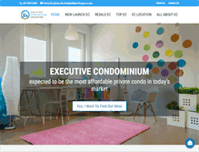 Tablet Screenshot of executivecondominiumsingapore.com